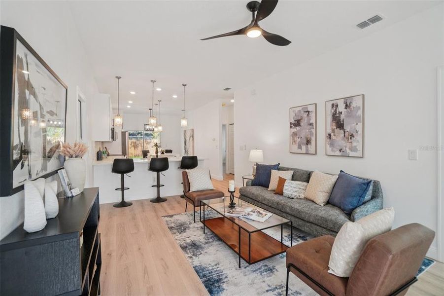 Furnished interior view inside a new home in , Tampa (Image 5). Furnished interior view inside a new home in , Tampa (Image 5).