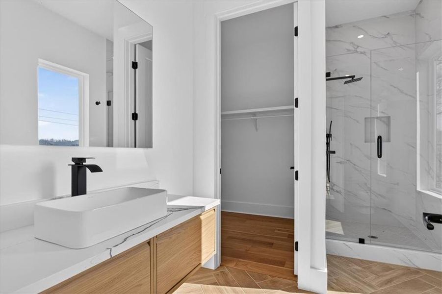 Furnished interior view inside a new home in , Canton (Image 28).