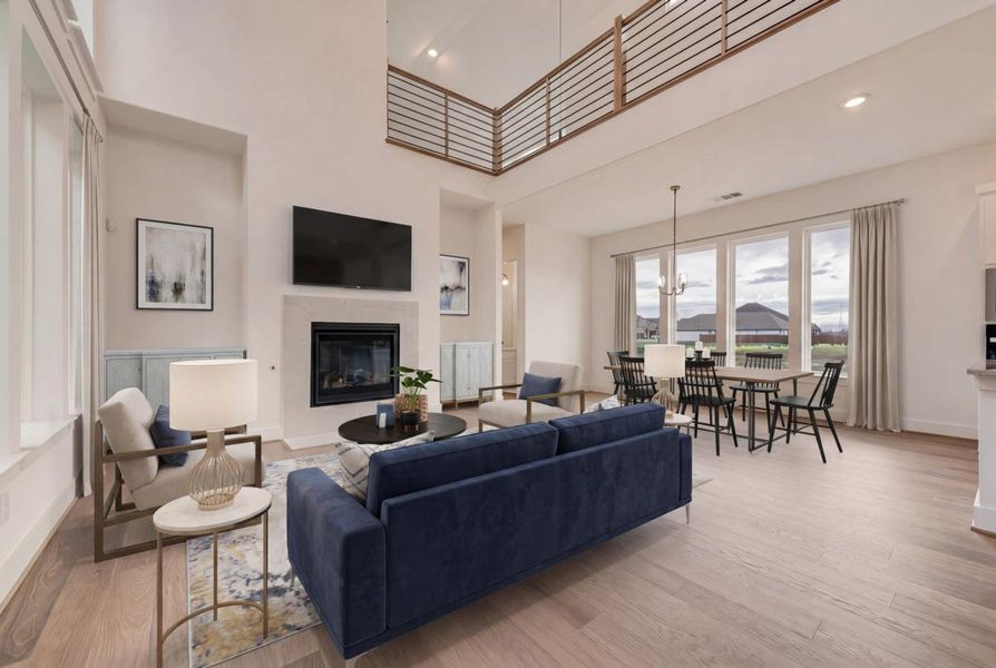 Furnished interior view inside a new home in Edgewater, Fate (Image 8).