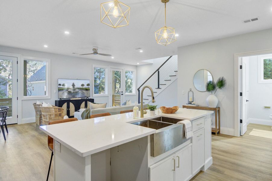 Furnished interior view inside a new home in , Charleston (Image 15).