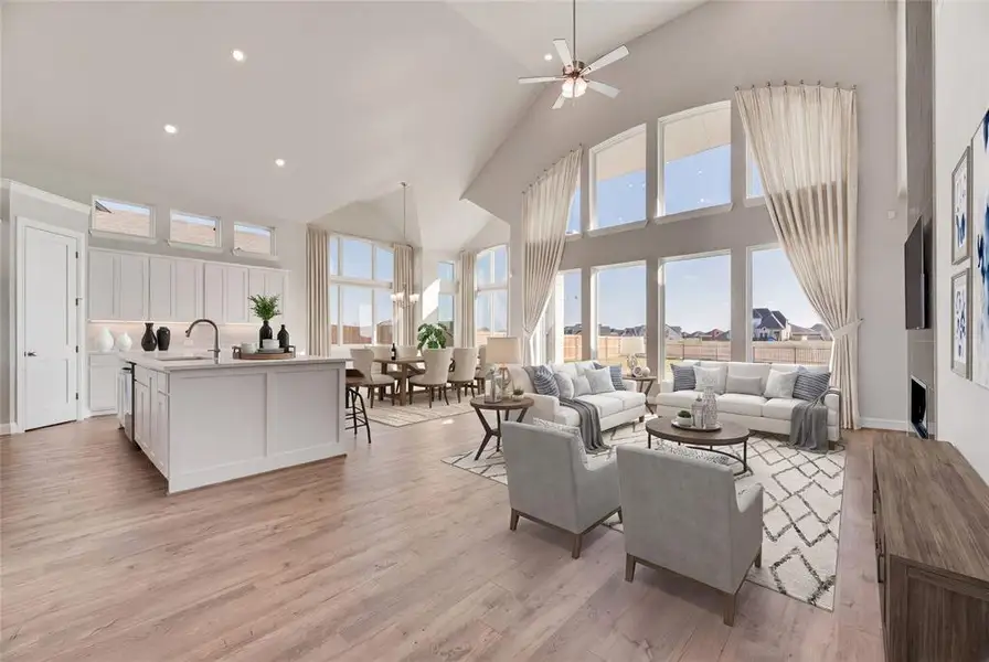 Furnished interior view inside a new home in Park Trails, Forney (Image 10).