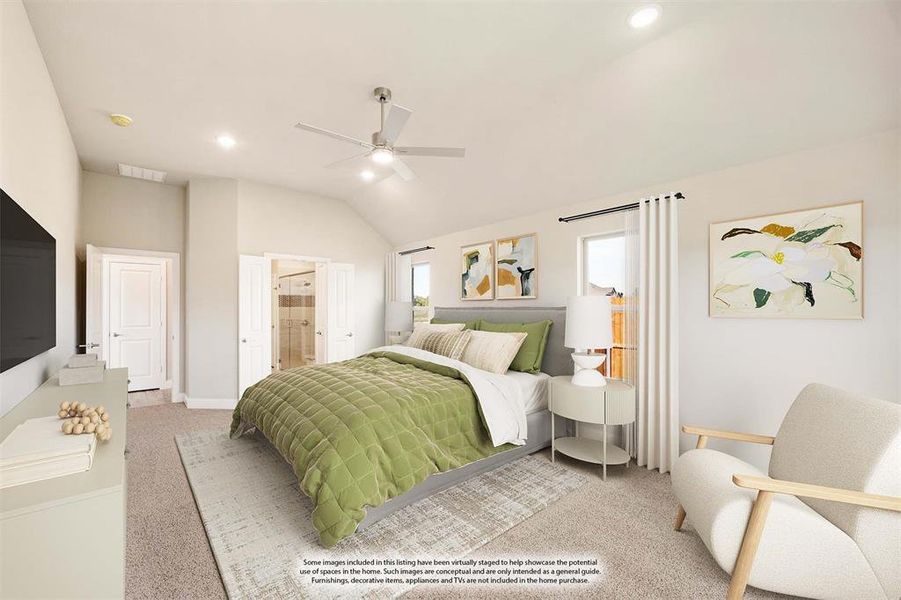 Furnished interior view inside a new home in Sunset Ridge, Alvarado (Image 15).