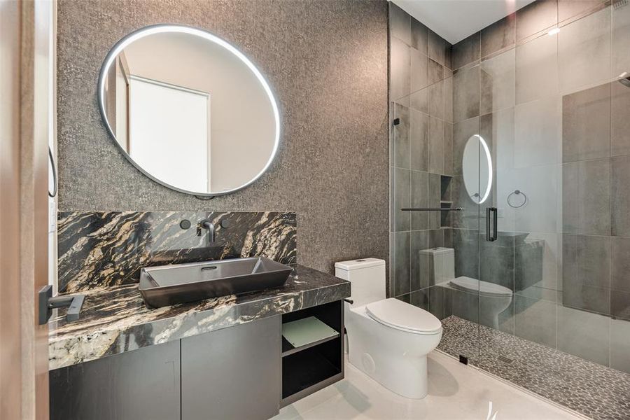 Furnished interior view inside a new home in , Southlake (Image 28).