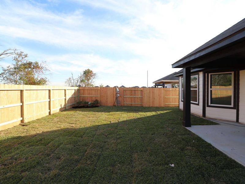Exterior details and patio area of a home in Ambrose, La Marque (Image 3). Exterior details and patio area of a home in Ambrose, La Marque (Image 3).