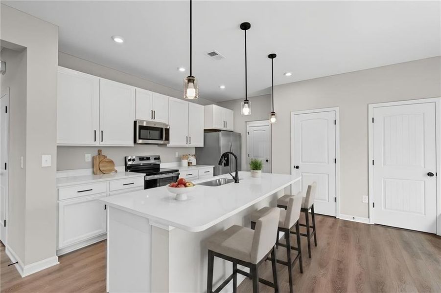 Furnished interior view inside a new home in Crossvine Estates, Braselton (Image 13).