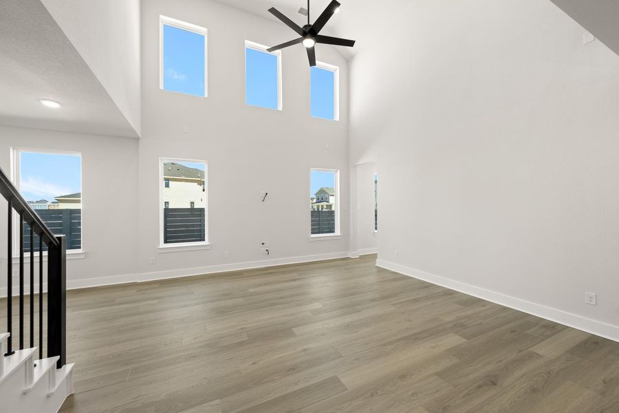 Spacious, unfurnished interior of a new home in Terrace Collection at Harvest, Argyle (Image 14).