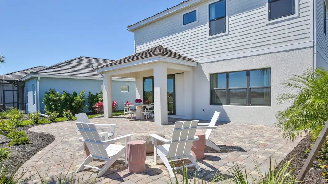Exterior details and patio area of a home in Palm Grove, Lakewood Ranch (Image 21). Exterior details and patio area of a home in Palm Grove, Lakewood Ranch (Image 21).