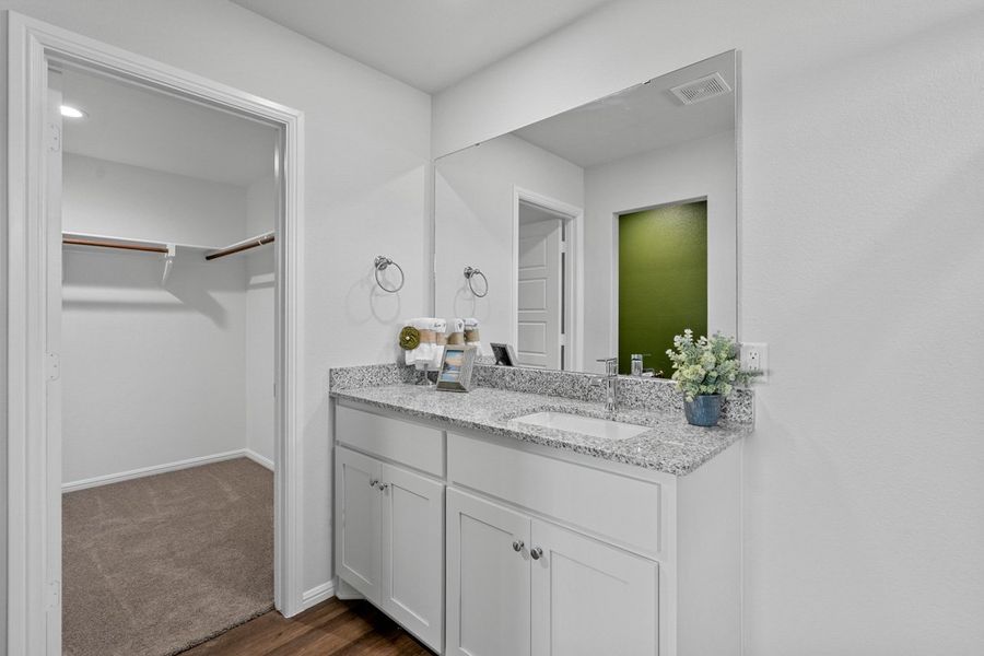 Representative furnished interior of a home built from the GLENDALE by D.R. Horton in Faculty Row, Abilene (Image 41).