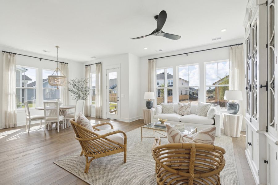Furnished interior view inside a new home in Limehouse Farms: Arbor Collection, Summerville (Image 31). Furnished interior view inside a new home in Limehouse Farms: Arbor Collection, Summerville (Image 31).