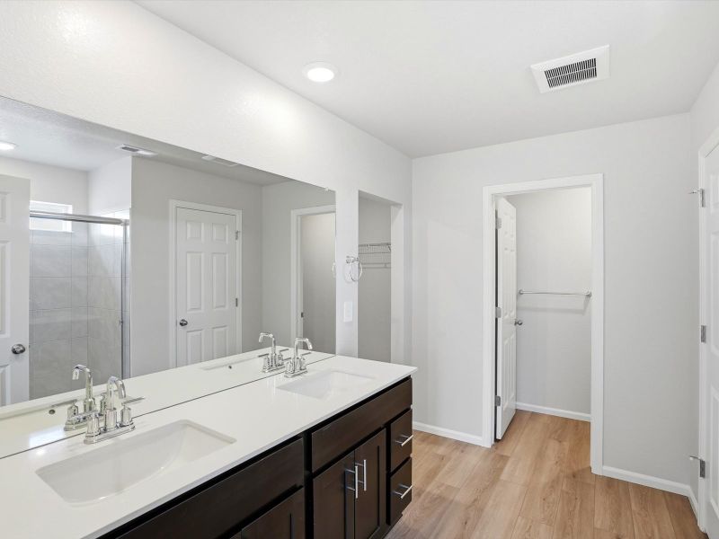 Furnished interior view inside a new home in Poudre Heights: The Lakes Collection, Windsor (Image 6).