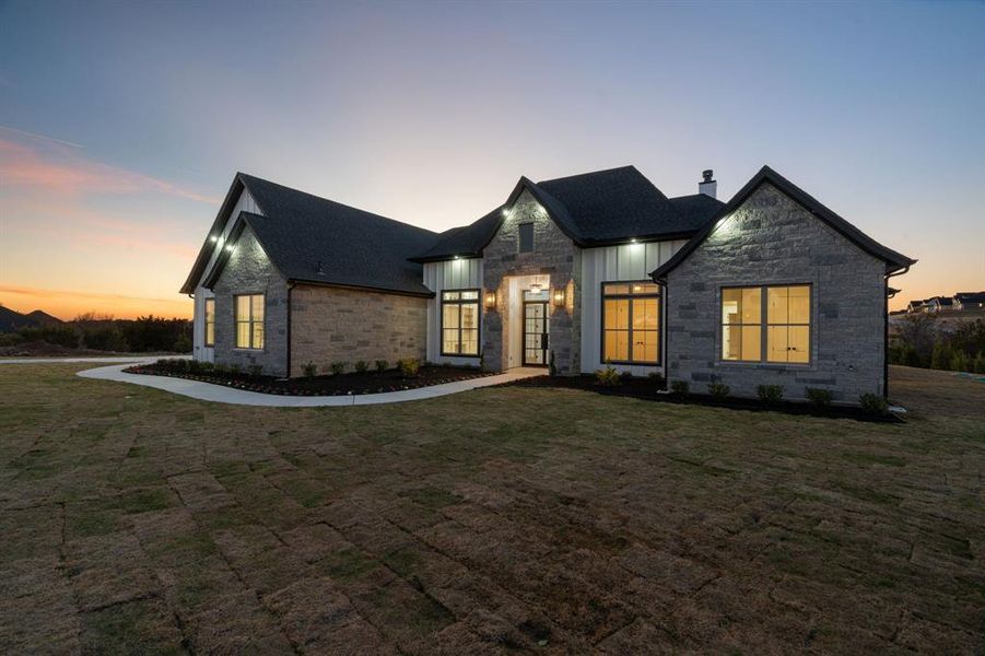 Front exterior of a new home in , Weatherford, TX, highlighting curb appeal (Image 26). Front exterior of a new home in , Weatherford, TX, highlighting curb appeal (Image 26).