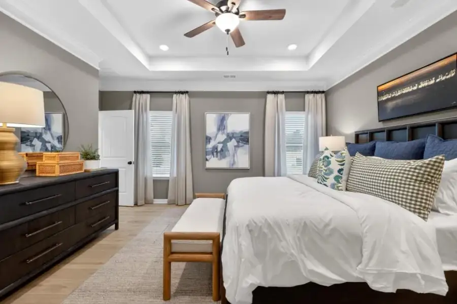 Furnished interior view inside a new home in Summerfield Place, Carrollton (Image 25). Furnished interior view inside a new home in Summerfield Place, Carrollton (Image 25).