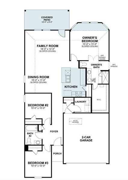 2D floor plan layout of this home in Marble Creek Crossing, Austin, TX (Image 1). 2D floor plan layout of this home in Marble Creek Crossing, Austin, TX (Image 1).