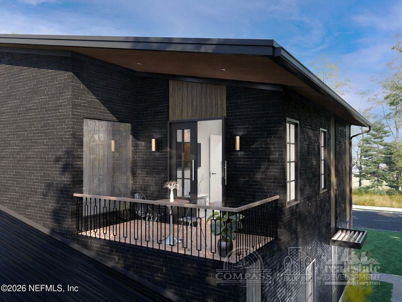 Exterior details and patio area of a home in , Jacksonville (Image 17).