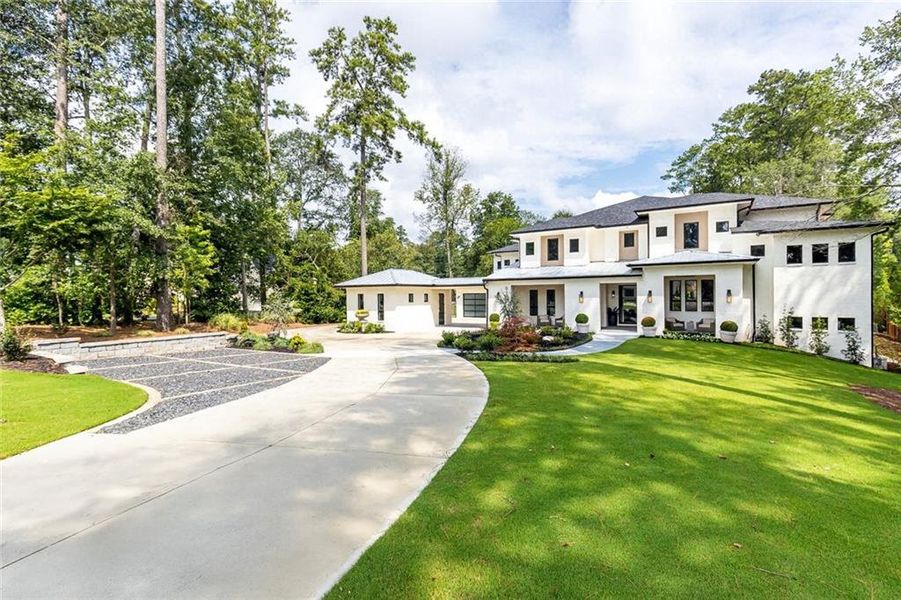 Front exterior of a new home in , Marietta, GA, highlighting curb appeal (Image 20).