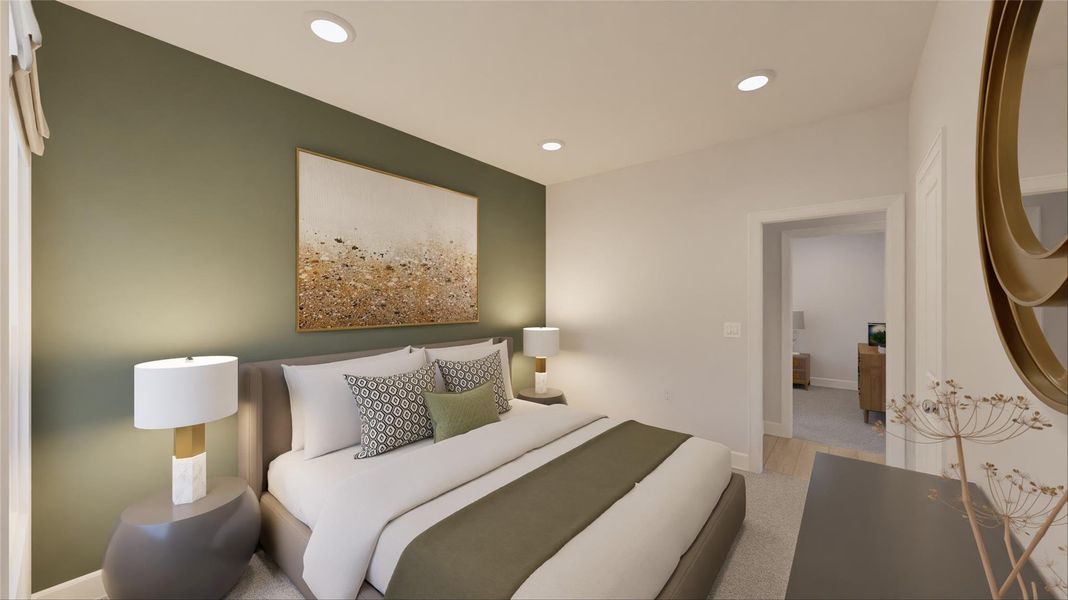 Furnished interior view inside a new home in Oakberry Trails, Waller (Image 12).