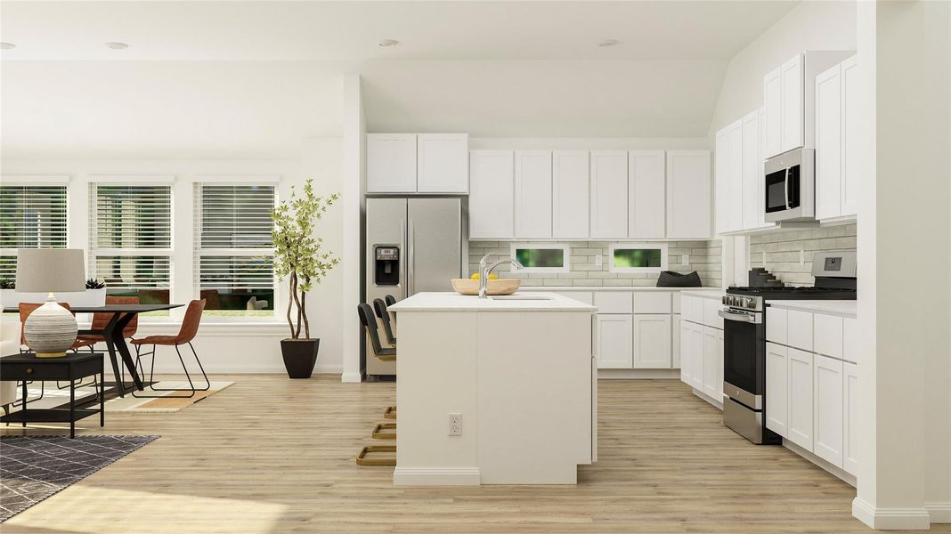 Furnished interior view inside a new home in Lively Ranch: Brookstone Collection, Georgetown (Image 7). Furnished interior view inside a new home in Lively Ranch: Brookstone Collection, Georgetown (Image 7).