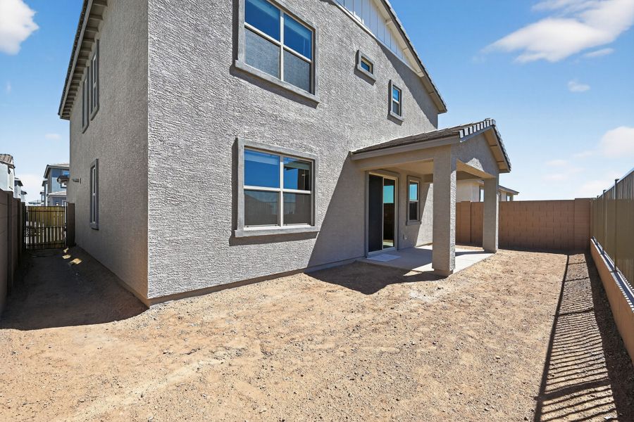 Exterior details and patio area of a home in Artisan at Asante, Surprise (Image 3).