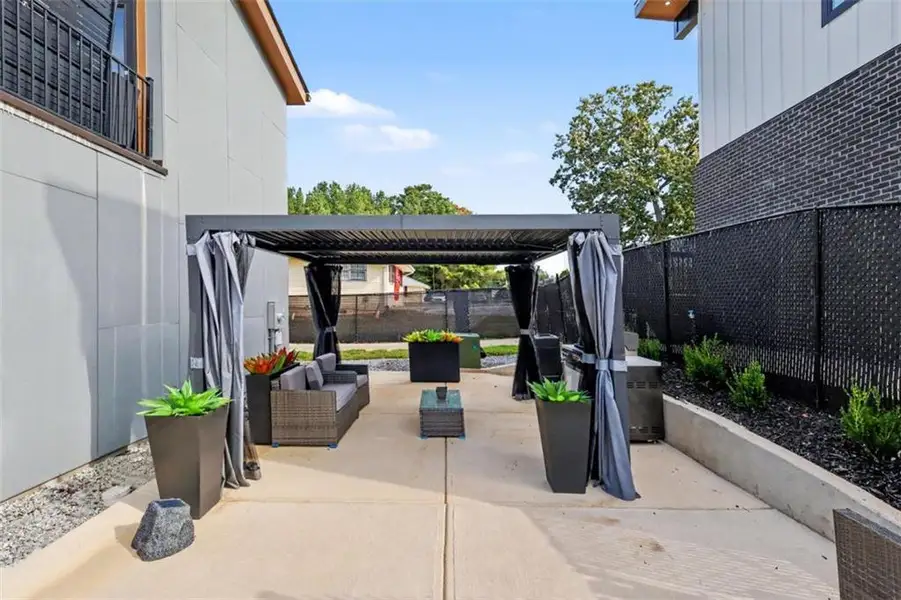Exterior details and patio area of a home in , Union City (Image 24). Exterior details and patio area of a home in , Union City (Image 24).