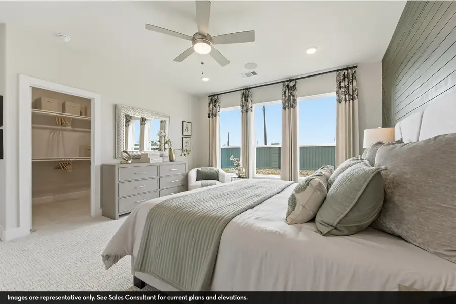 Furnished interior view inside a new home in Grand Magnolia, Waller (Image 46).