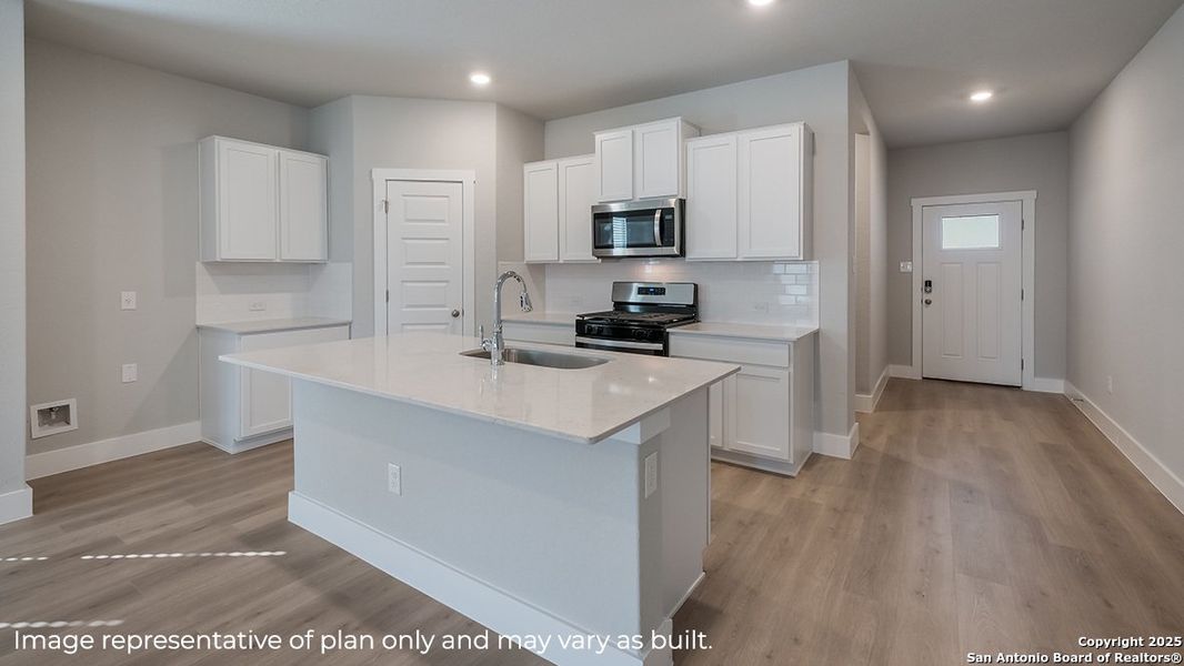 Furnished interior view inside a new home in Brookstone Creek, San Antonio (Image 10).