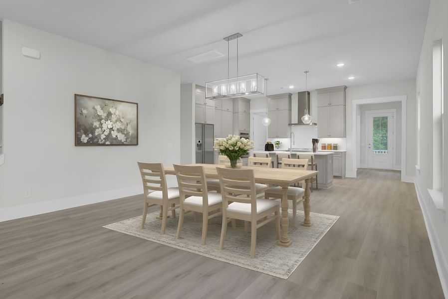 Dining Area and Kitchen