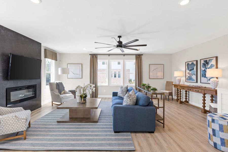 Representative furnished interior of a home built from the Montague by McKee Homes in Anchors Bend Townes, Wilmington (Image 6).