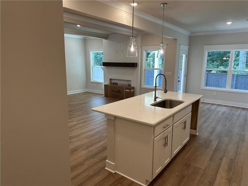 Furnished interior view inside a new home in Rosewood Lake Estates, Hoschton (Image 15).