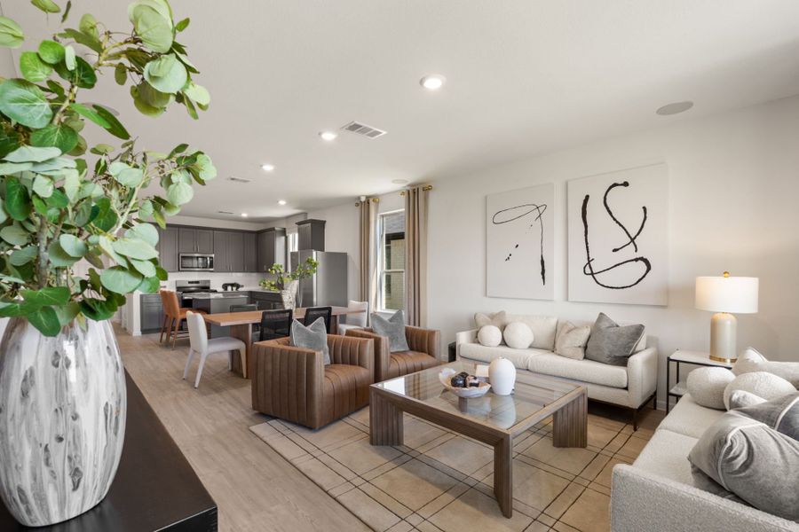 Furnished interior view inside a new home in Patterson Ranch, Georgetown (Image 16).