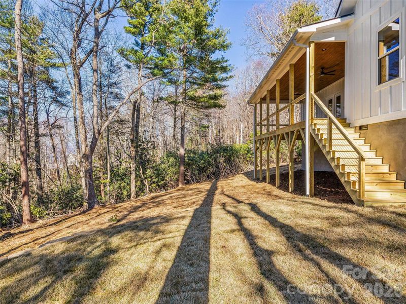 Exterior details and patio area of a home in , Hendersonville (Image 3).