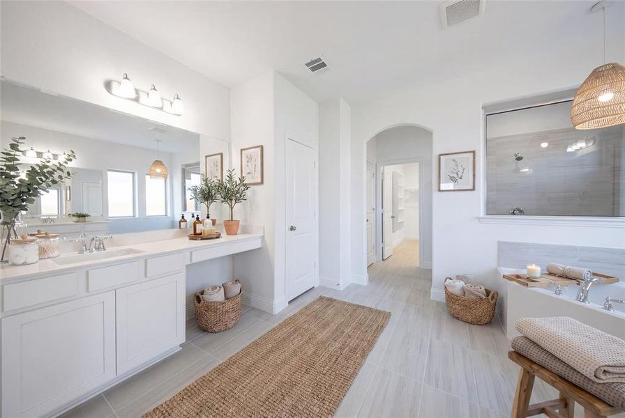 Rendered Primary Bathroom Rendered Primary Bathroom