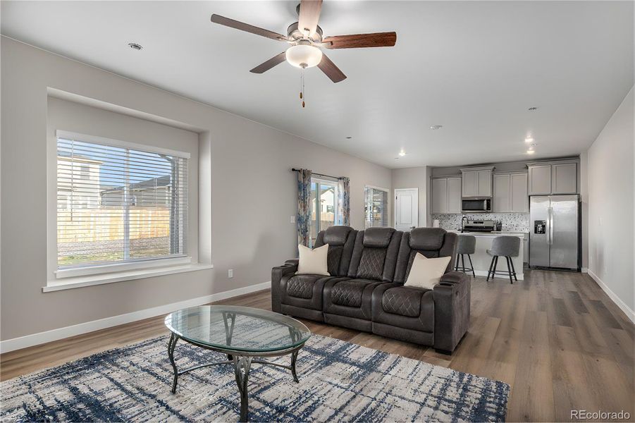 Furnished interior view inside a new home in Second Creek Farm, Commerce City (Image 16).
