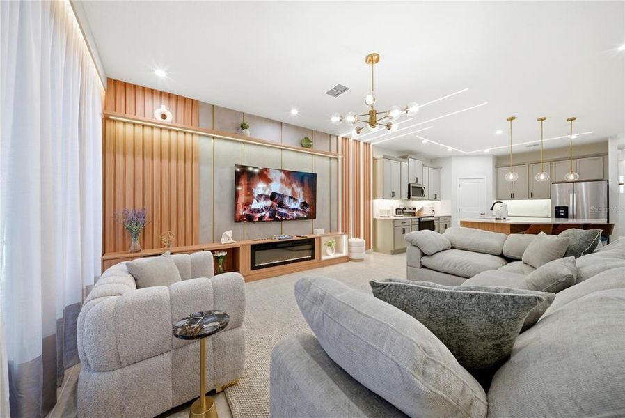 Furnished interior view inside a new home in Solara Resort, Kissimmee (Image 14).