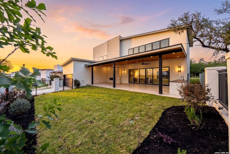 Exterior details and patio area of a home in , San Antonio (Image 28).