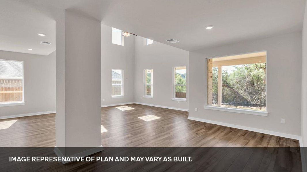 Spacious, unfurnished interior of a new home in Rosenbusch Ranch, Leander (Image 13). Spacious, unfurnished interior of a new home in Rosenbusch Ranch, Leander (Image 13).