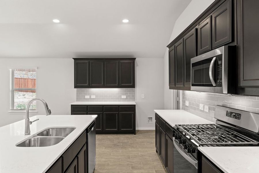 Representative exterior photo of a completed home built from the Lincoln by Impression Homes in ValleyBrooke, Mesquite, TX (Image 6).