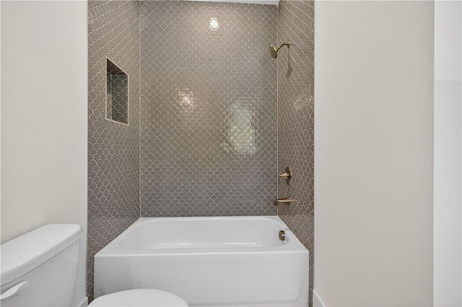 Furnished interior view inside a new home in Town Farms, Peachtree Corners (Image 35).