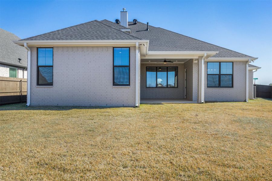 Exterior details and patio area of a home in , Bryan (Image 32).