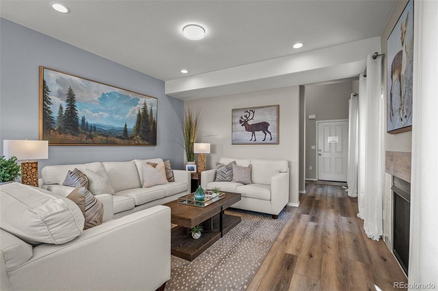 Furnished interior view inside a new home in , Colorado Springs (Image 37).
