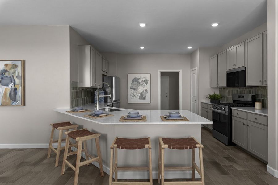 Representative furnished interior of a home built from the 2212 Modeled by KB Home in Mandarina Reserve, Marana (Image 5).