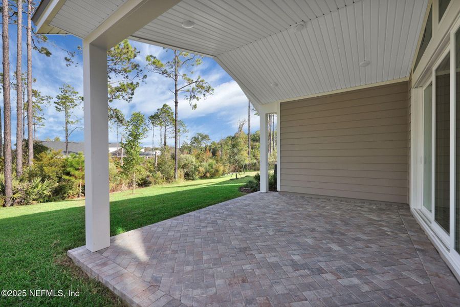 Exterior details and patio area of a home in Crosswinds at Nocatee, Ponte Vedra (Image 28).