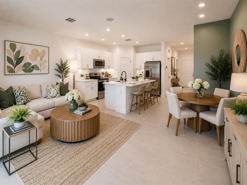 Furnished interior view inside a new home in , Edgewater (Image 10).
