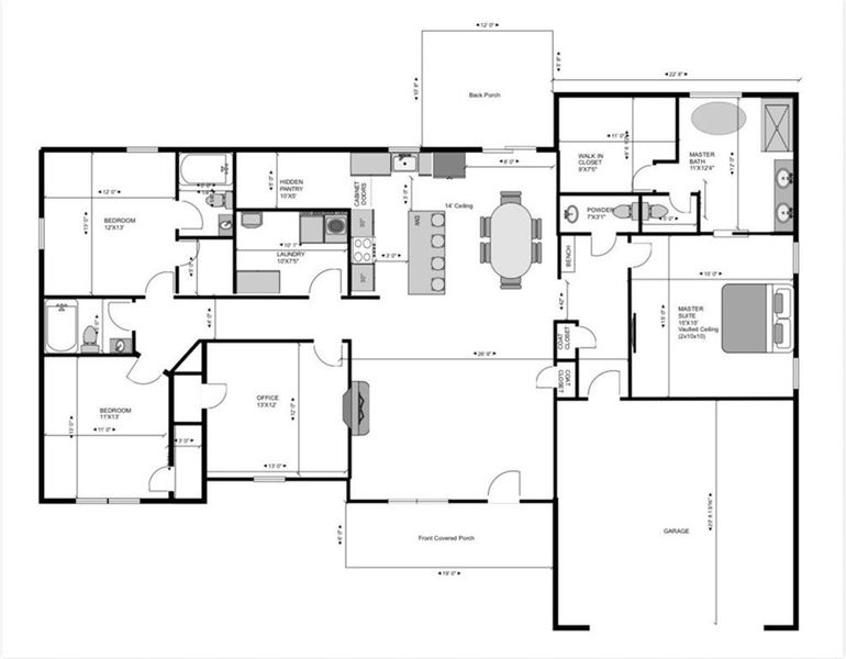 2D floor plan layout of this home in , Douglasville, GA (Image 5).