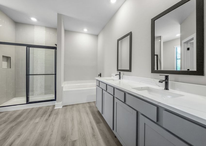 Get ready for your day in this incredible master bath Get ready for your day in this incredible master bath