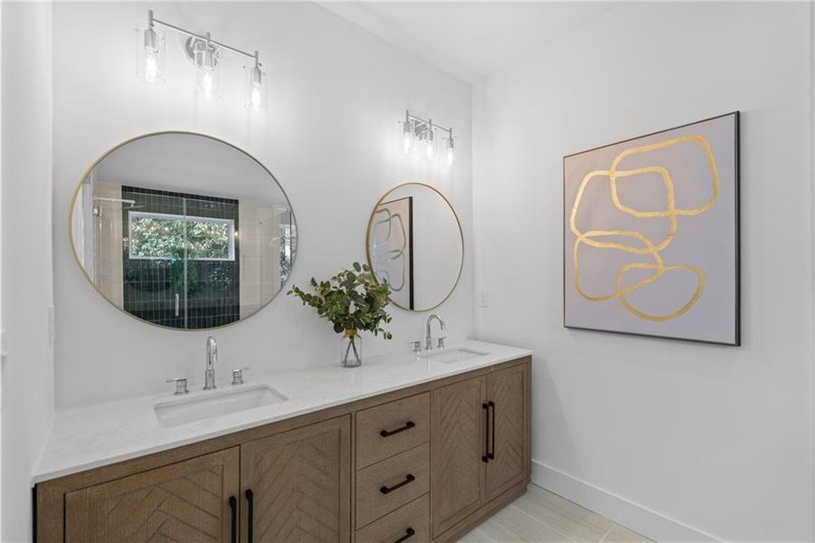 Furnished interior view inside a new home in , Atlanta (Image 10).