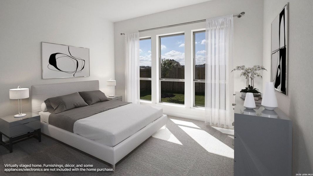 Furnished interior view inside a new home in The Parklands, Schertz (Image 3).