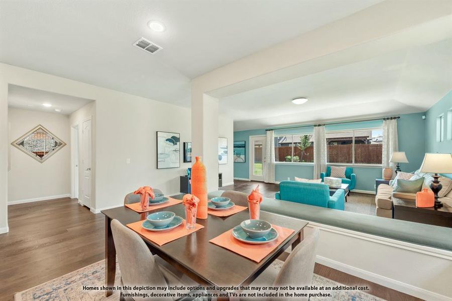Furnished interior view inside a new home in Bear Creek Elements, Lavon (Image 17).