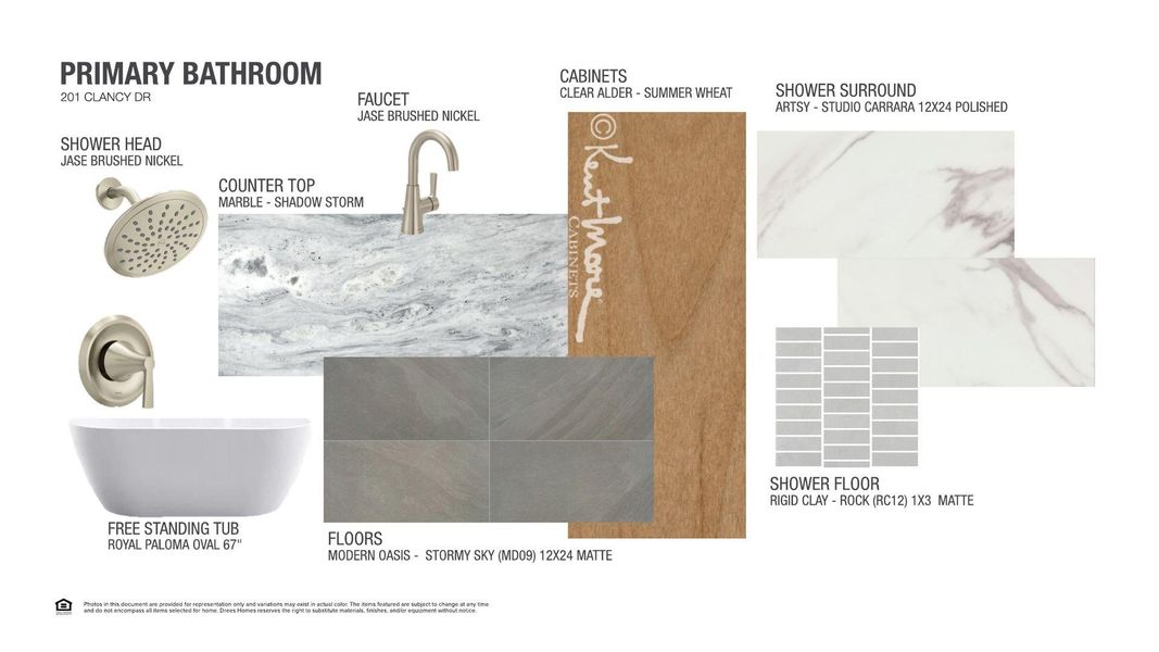 Sample of building materials used in homes in Lariat - 80', Liberty Hill (Image 25).