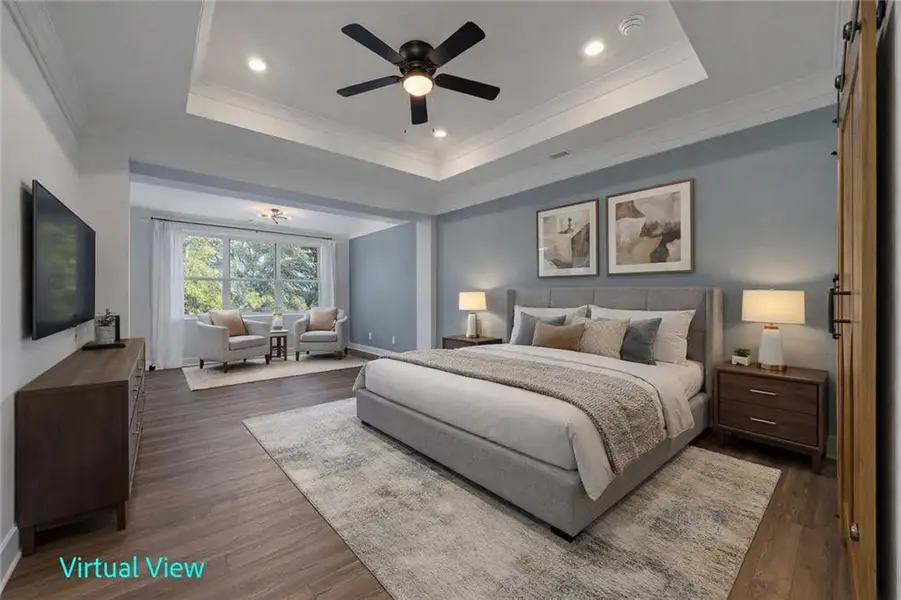 Furnished interior view inside a new home in , Canton (Image 40).