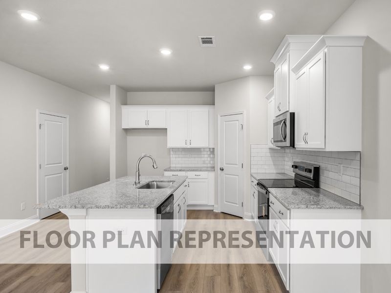 Furnished interior view inside a new home in Caroleton Townhomes, Grovetown (Image 5).